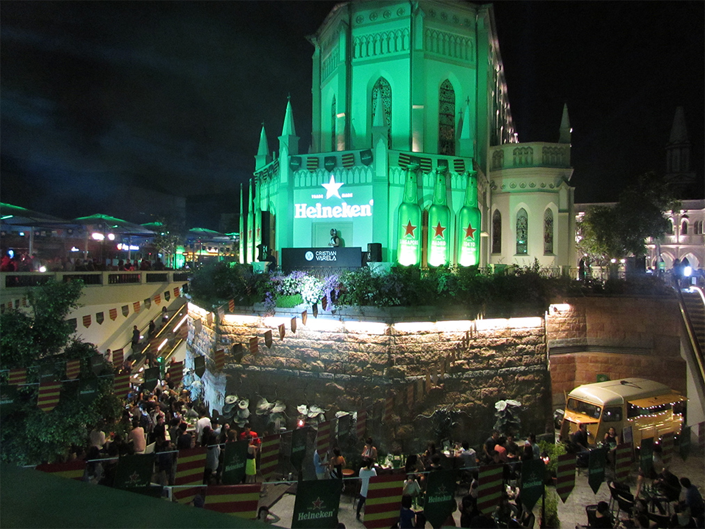 Chijmes Turns Green Heineken Cities Festival August 2015